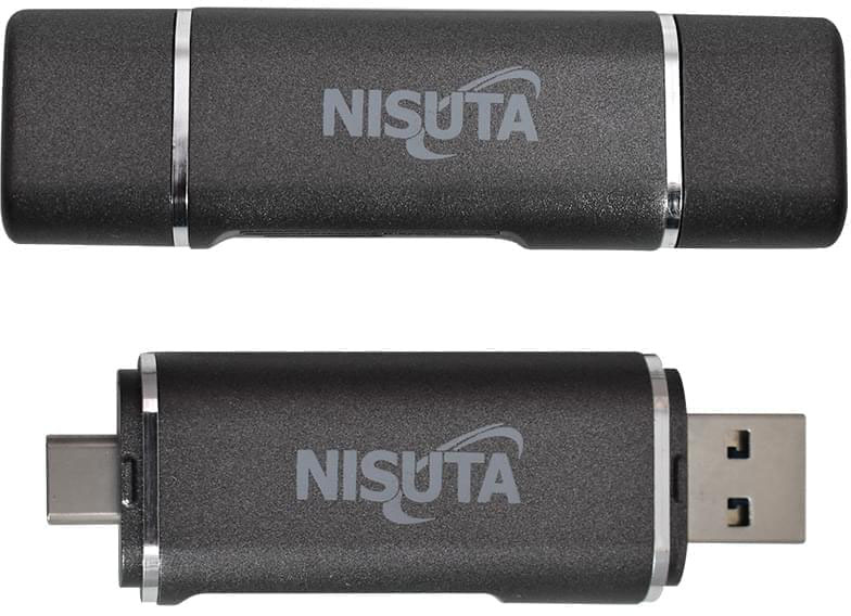 Lector de tarjetas SD/MicroSD con USB C, A y Micro-USB Nisuta (NSCRUC2)