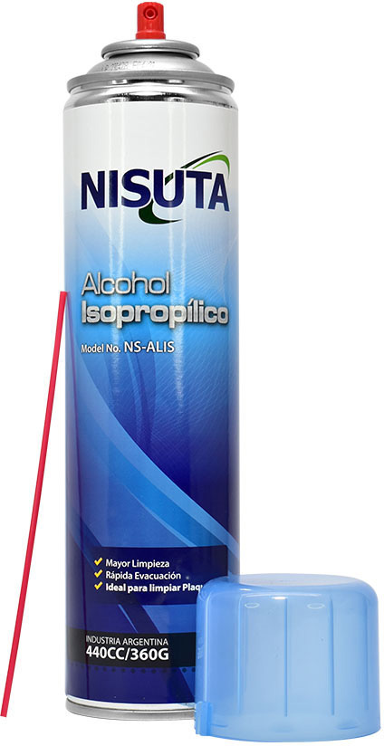 Alcohol isopropilico de limpieza 440CC-360G Nisuta (NSALIS)