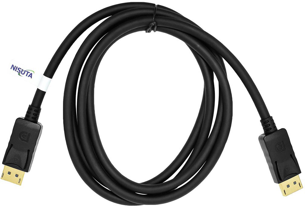 Cable Display Port de 1,8m M/M 1.2v 4K Nisuta NSCADP