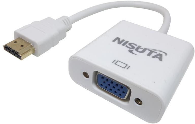 Conversor HDMI a VGA con audio y alimentación Nisuta NSCOHDVG4