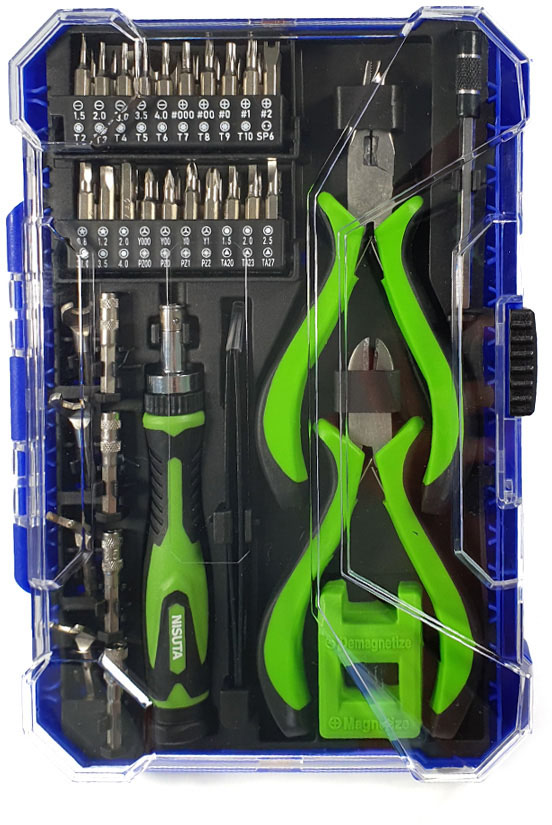 Kit de herramientas de precisión de 54 piezas Nisuta (NSKD54)