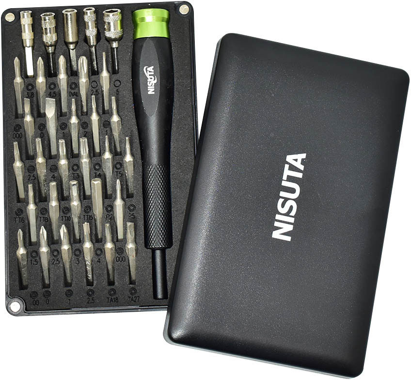 Kit de destornillador de precision de 33 piezas Nisuta (NSKDP33)
