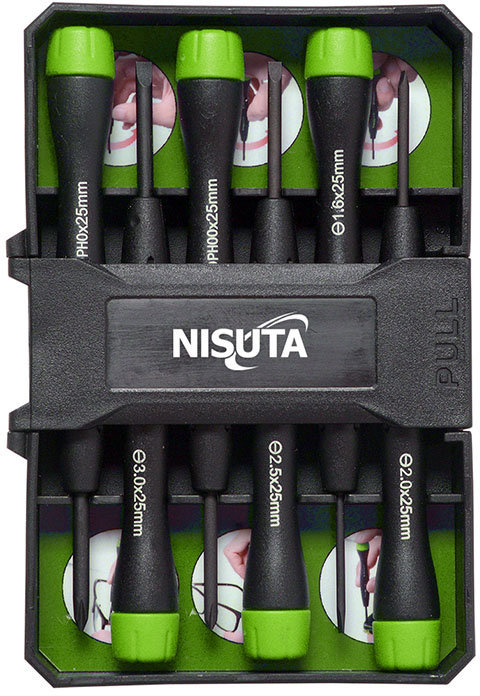 Kit de destornilladores de precision de 6 unidades Nisuta (NSKDP6)