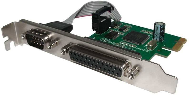 Placa PCI Express serie 1P y paralelo 1P Nisuta (NSPLPCIESP)