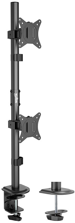 Soporte de escritorio para 2 pantallas de 17 a 32 pulgadas en vertical Nisuta (NSSOTVEB2V)