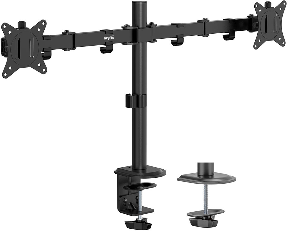 Soporte de escritorio para 2 pantallas de 17 a 32 pulgadas Nisuta (NSSOTVEB2)