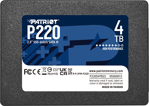 Disco SSD Patriot P220 de 4TB