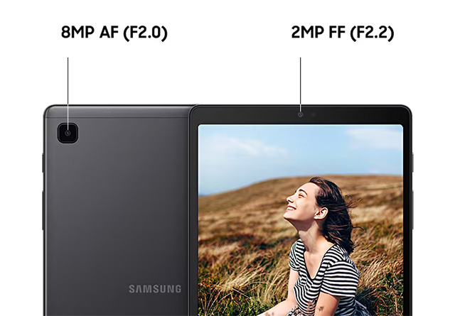 Tablet Samsung Galaxy Tab A7 Lite, Una cámara para capturar diferentes momentos de tu vida