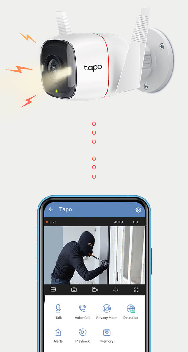 Alarma de sirena de alto decibel