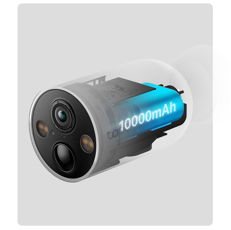 Batería de 10000 mAh en TP-Link Tapo C425