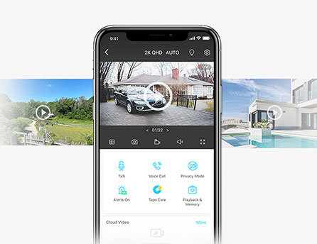 Almacenamiento seguro local y en la nube en TP-Link Tapo C425