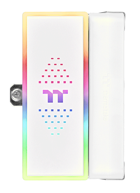 Vista superior del Cooler para CPU Thermaltake ASTRIA 200 ARGB Lighting - White