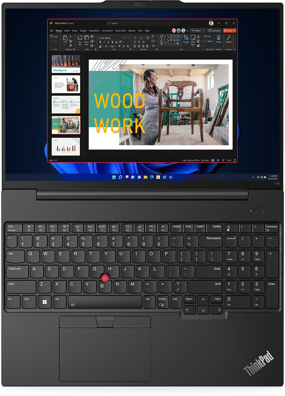 Notebook Lenovo ThinkPad E16 Gen 1, color Graphite Black