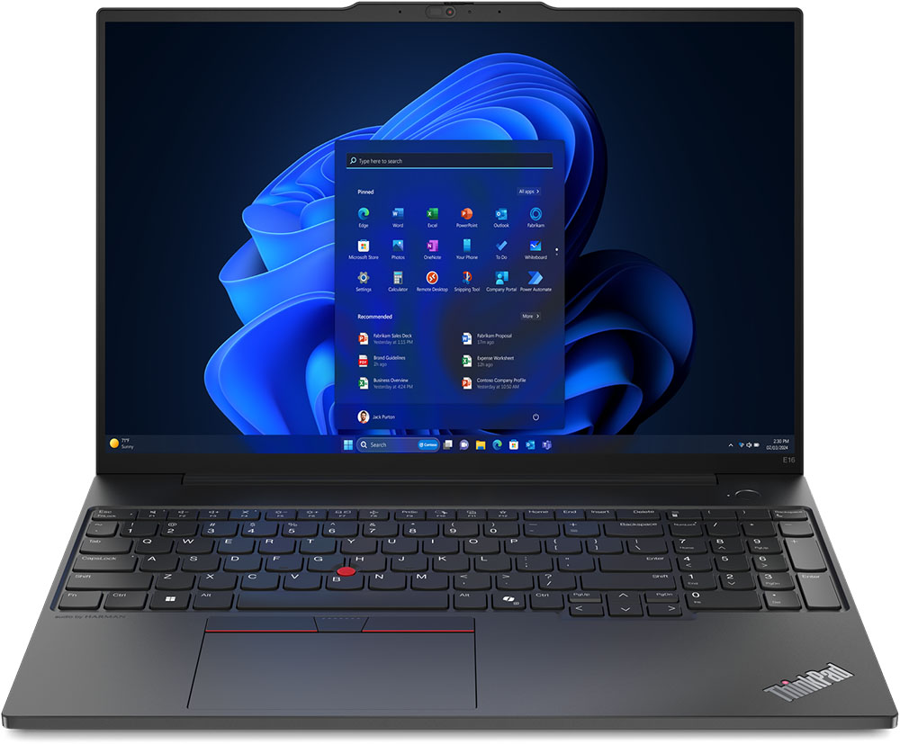 Notebook Lenovo ThinkPad E16 Gen 2 (AMD), color Black