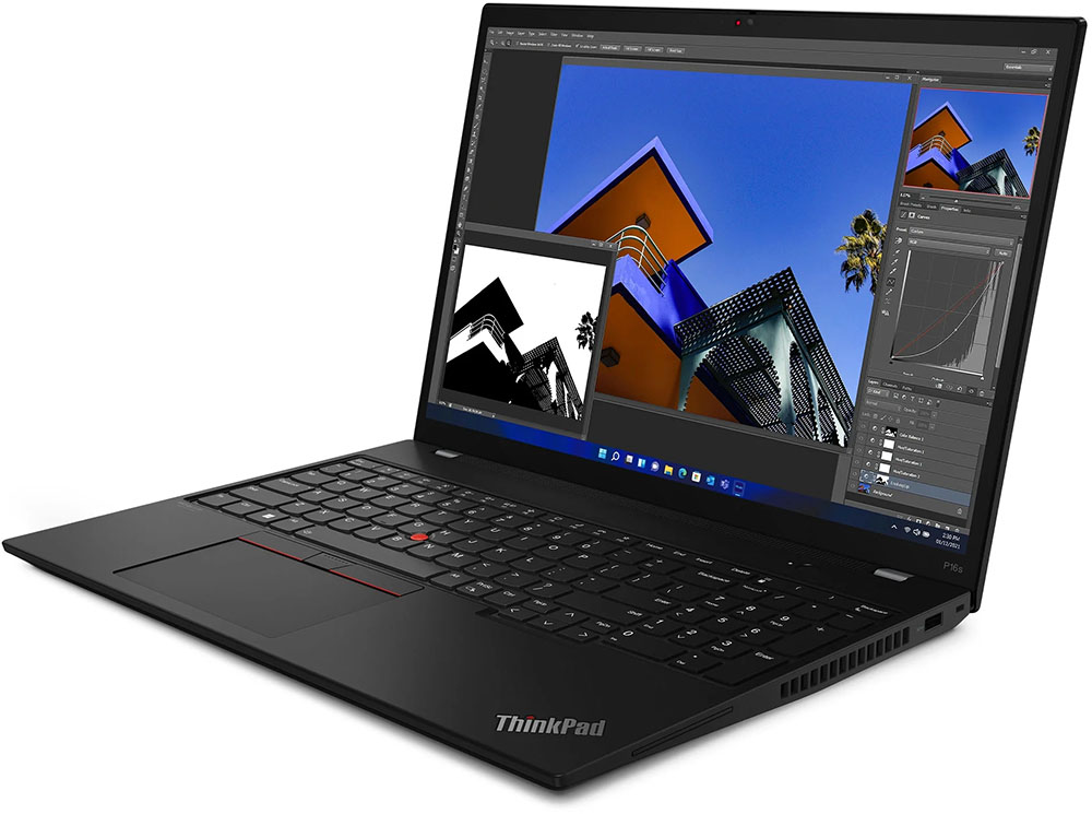 Notebook Lenovo ThinkPad P16s Gen 2 (Intel), color Villi Black