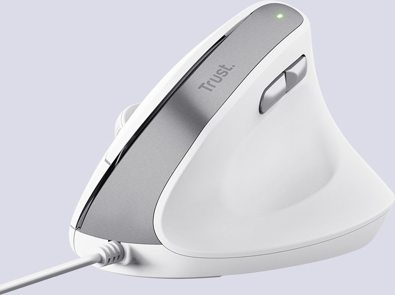 Mouse ergonómico Trust Bayo II color Blanco