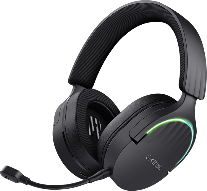 Auriculares Gaming Inalámbricos Trust GXT 491 Fayzo, de color Negro