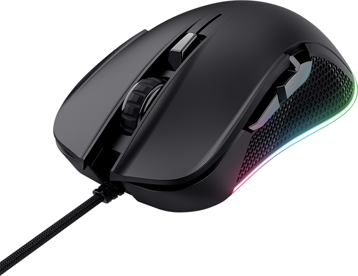 Mouse gaming Trust GXT 922 Ybar de color negro