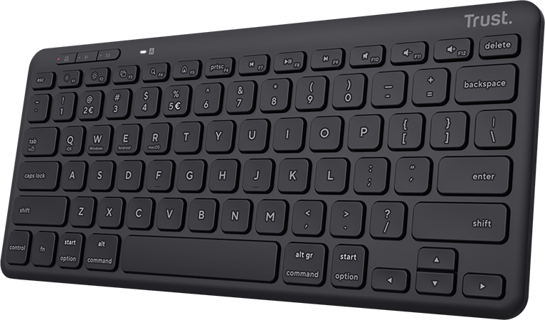Teclado inalámbrico compacto Trust Lyra Color Negro