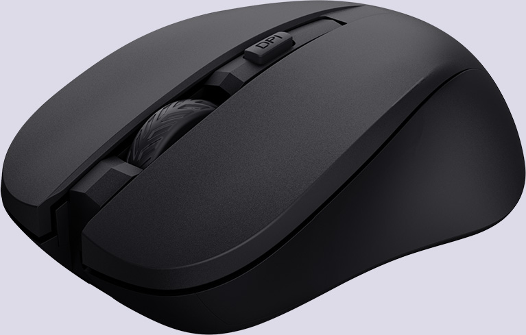 Mouse inalámbrico silencioso Trust Mydo color Negro