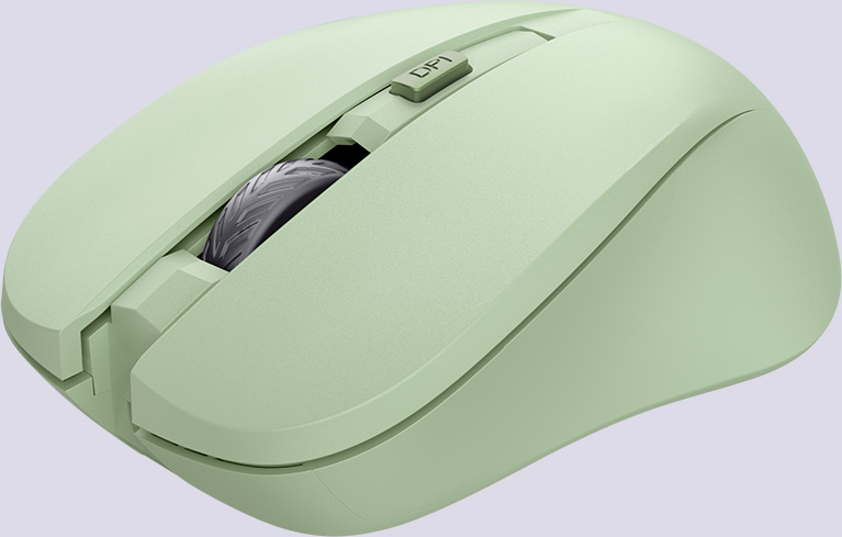 Mouse inalámbrico silencioso Trust Mydo color verde