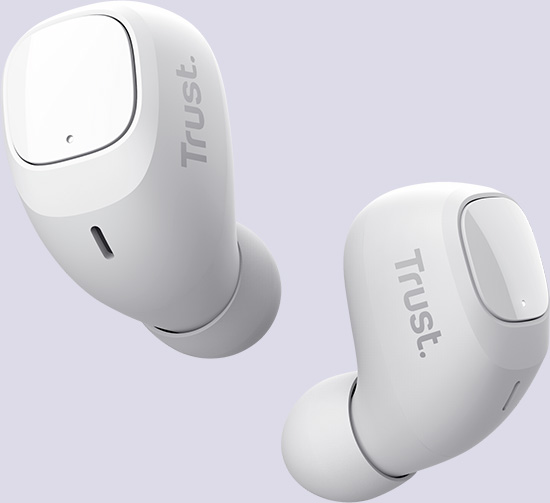 Auriculares inalámbricos Bluetooth Trust Nika Compact color blanco