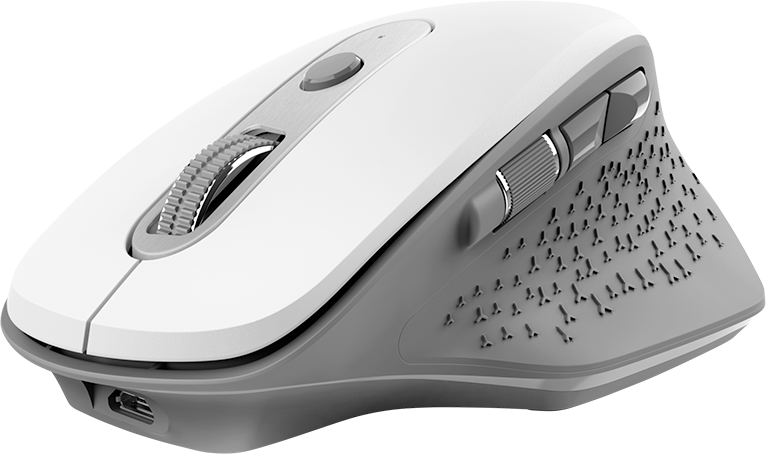Mouse inalámbrico recargable Trust Ozaa color Blanco
