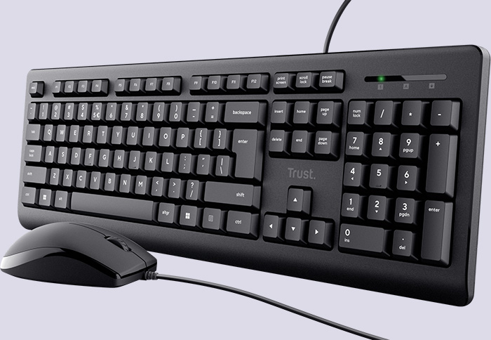 Combo de Teclado y Mouse Trust Primo USB