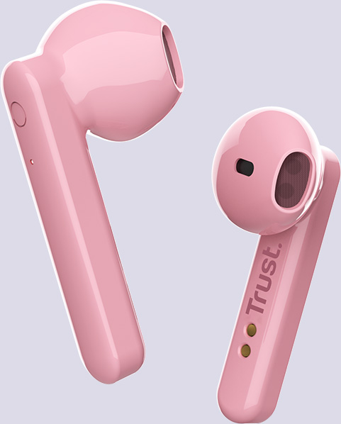 Auriculares inalámbricos Bluetooth Trust Primo Touch color rosado
