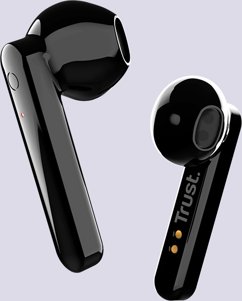 Auriculares inalámbricos Bluetooth Trust Primo Touch color negro