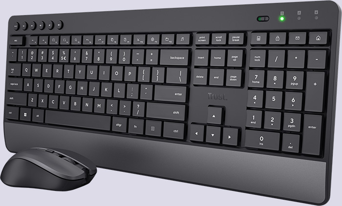 Combo de Teclado y Mouse inalámbrico Trust Trezo Comfort