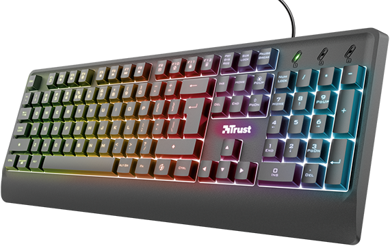 Teclado para gaming con iluminación Trust Ziva