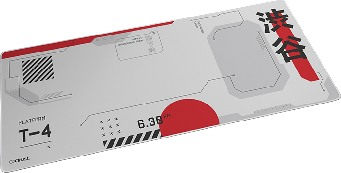 Mousepad Trust GXT 759 - XXL - White/Red