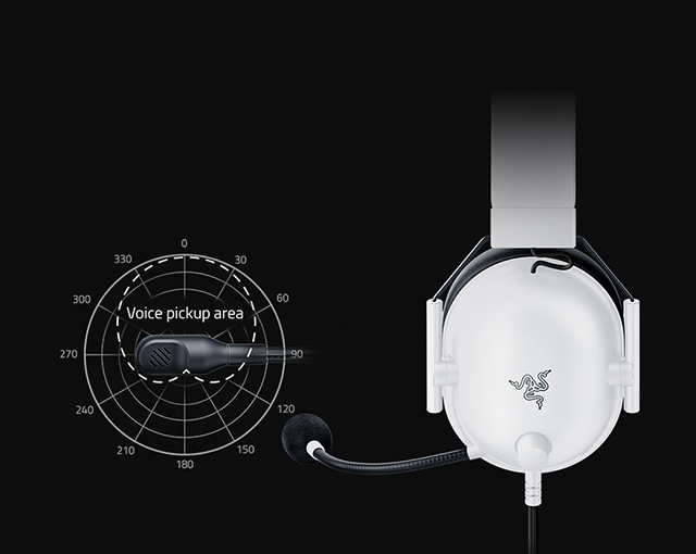 Razer BlackShark V2 X white - MICRÓFONO CARDIOIDE RAZER™ HYPERCLEAR