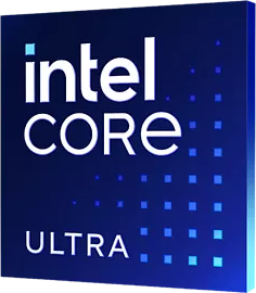 Insignia 3D desigual del procesador Intel® Core™ Ultra: derecha