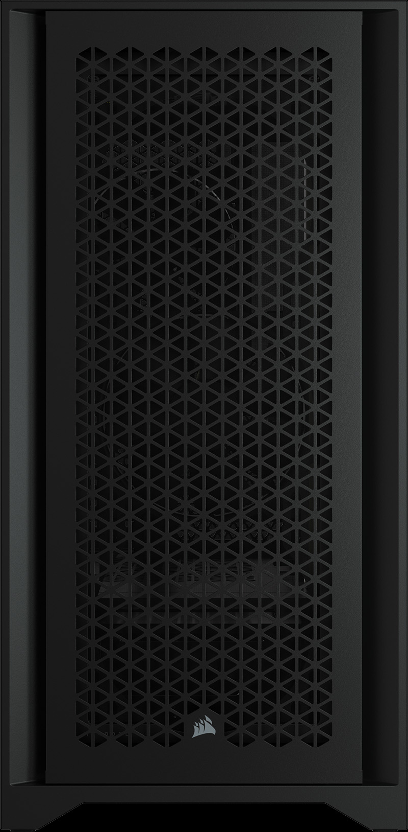 Imagen frontal del gabinete Corsair 4000D AIRFLOW, negro