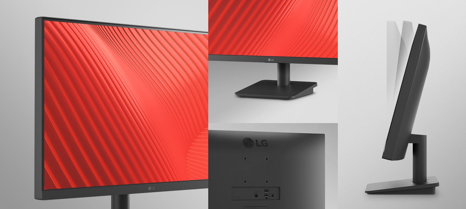 Diseño ergonómico. bisel delgado en tres lados, ajuste de inclinación.