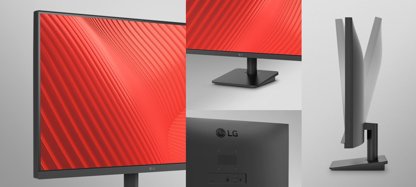 Diseño ergonómico. bisel delgado en tres lados, ajuste de inclinación.