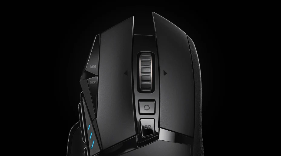plano superior del mouse Logitech G502 LIGHTSPEED