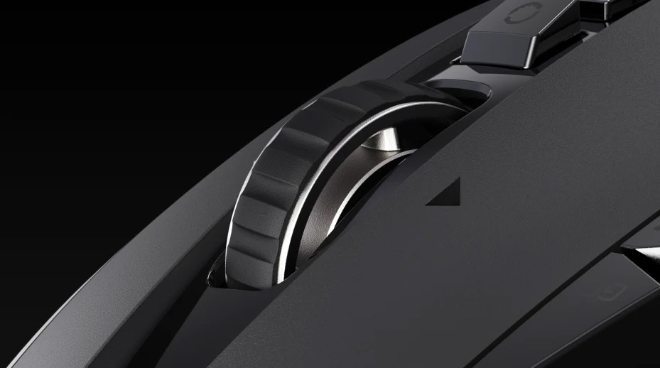Primer plano del Botón rueda del mouse Logitech G502 LIGHTSPEED