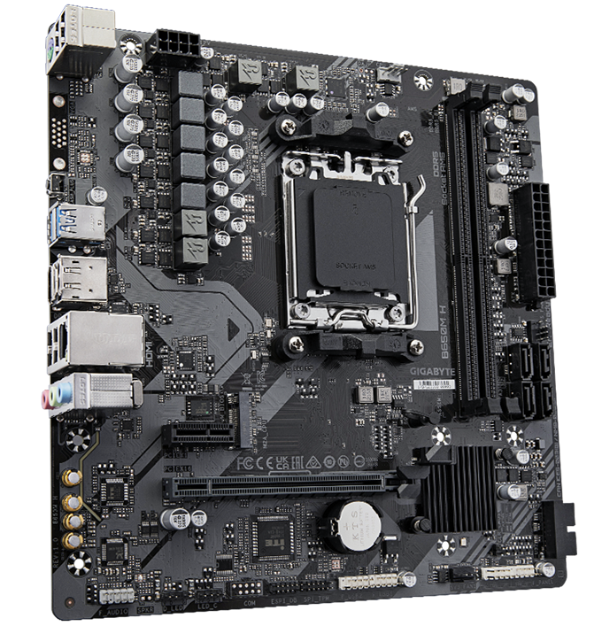 Motherboard Gigabyte B650M H & Box - Hero Image