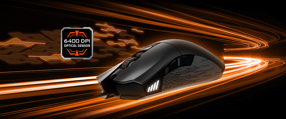 Mouse Gigabyte AORUS M3, Ícono con detalle del sensor