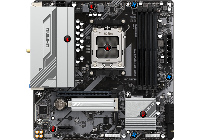 Mother Gigabyte B650M GAMING PLUS WIFI con Smart Fan 6