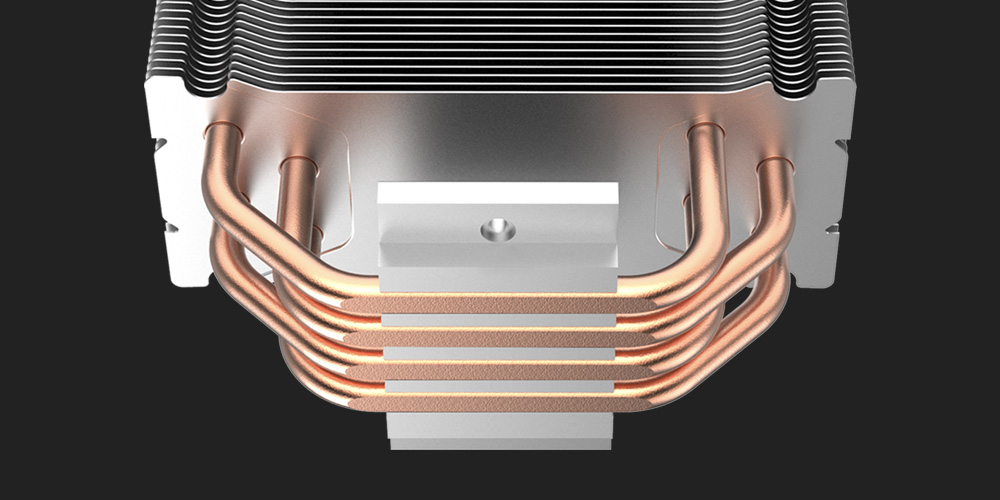 tecnología de contacto directo con 4 tubos de calor de cobre
