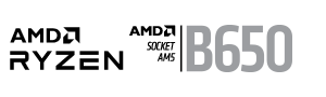 AMD Ryzen - AMD Socket AM5 B650 Logo