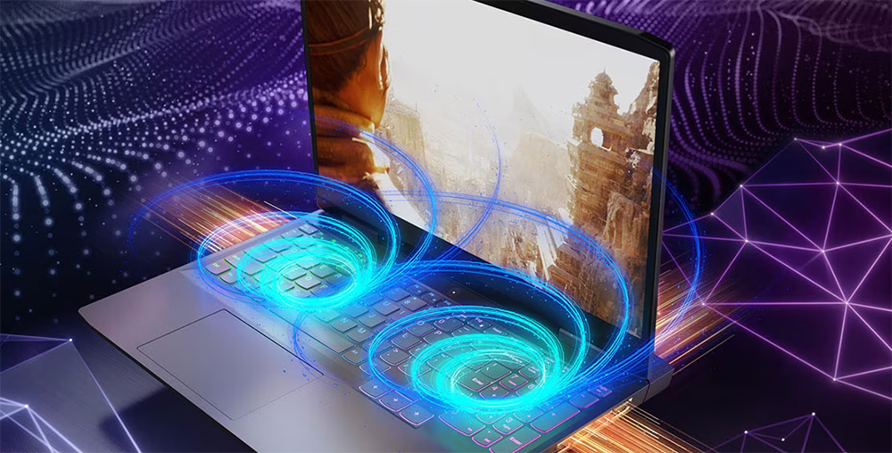 Representación del aire fluyendo a través de Lenovo LOQ 15IRH8