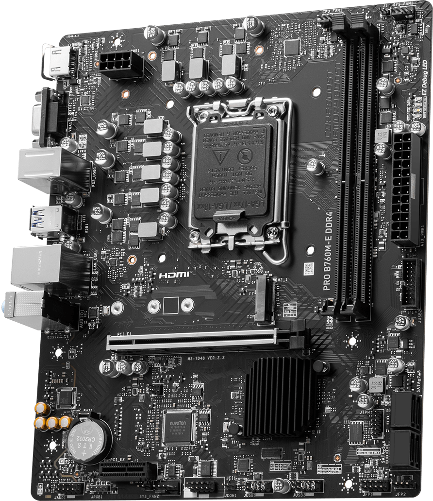 Mother MSI PRO B760M-E DDR4