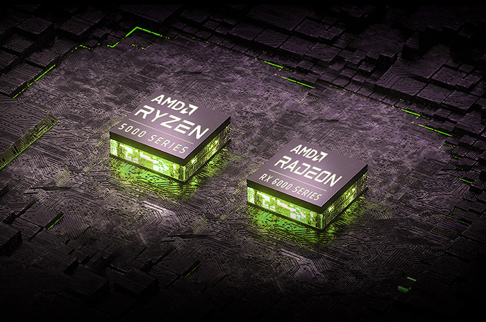 AMD Ryzen 5000 Series Logo & AMD Radeon RX 6000 Series Logo CUBES