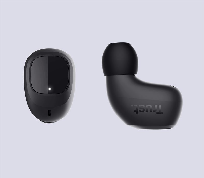 Auriculares inalámbricos Bluetooth Trust Nika Compact color negro