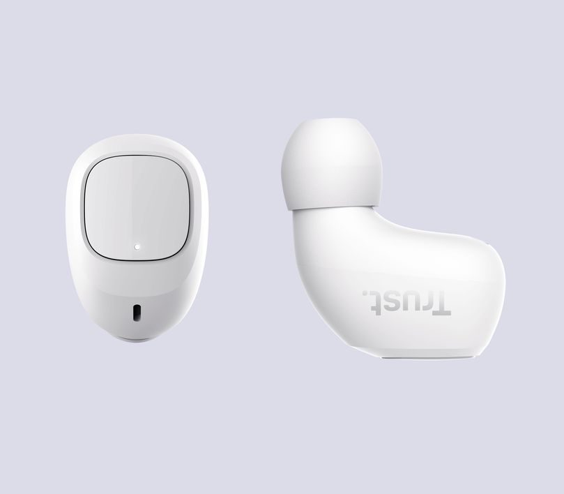 Auriculares inalámbricos Bluetooth Trust Nika Compact color blanco